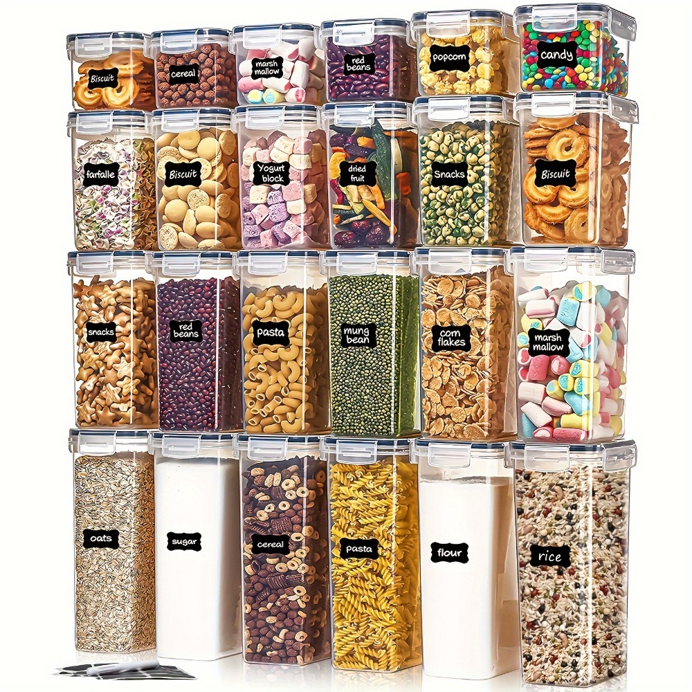 Food Storage Cabinet - 24 adet gıda saklama kapları 12