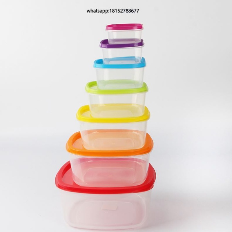 Food Storage Usa - Rainbow 7 Parça Plastik Gıda Saklama