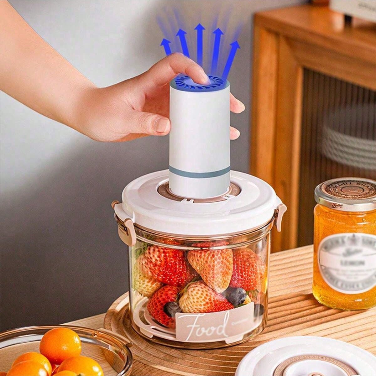 Food Storage Vacuum Seal - 1 Mutfak Gıda Sınıfı Vakumlu Kap,