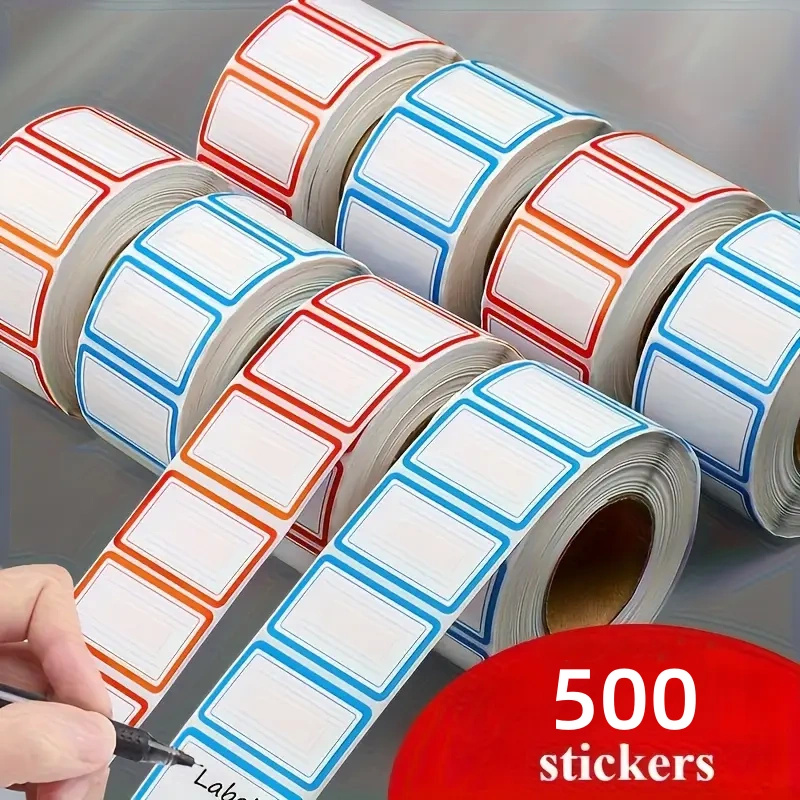 Food Storage Canister - 500 Adet Dondurucu Etiketler Çıkartmalar Hiçbir