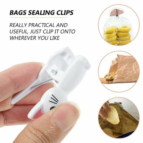 Food Storage Plastic Bag - 8 adet kedi şekli gıda sızdırmazlık