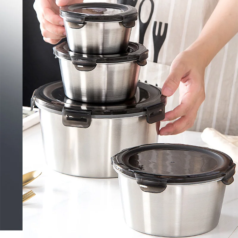 Food Storage Containers B&M - 304 paslanmaz çelik Bento öğle yemeği