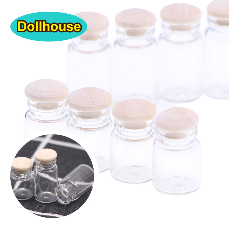Food Storage Usa - 4 adet 1:12 Dollhouse minyatür cam