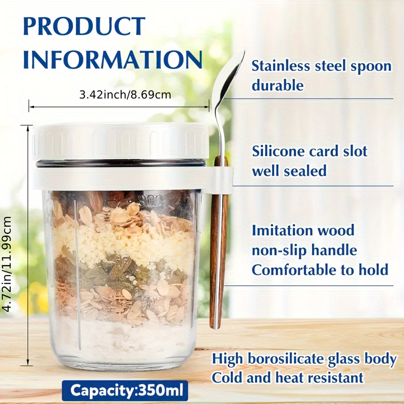 1 adet/2 adet Cam Yulaf Ezmesi - Food Storage Canister incelemesi ve fiyatı