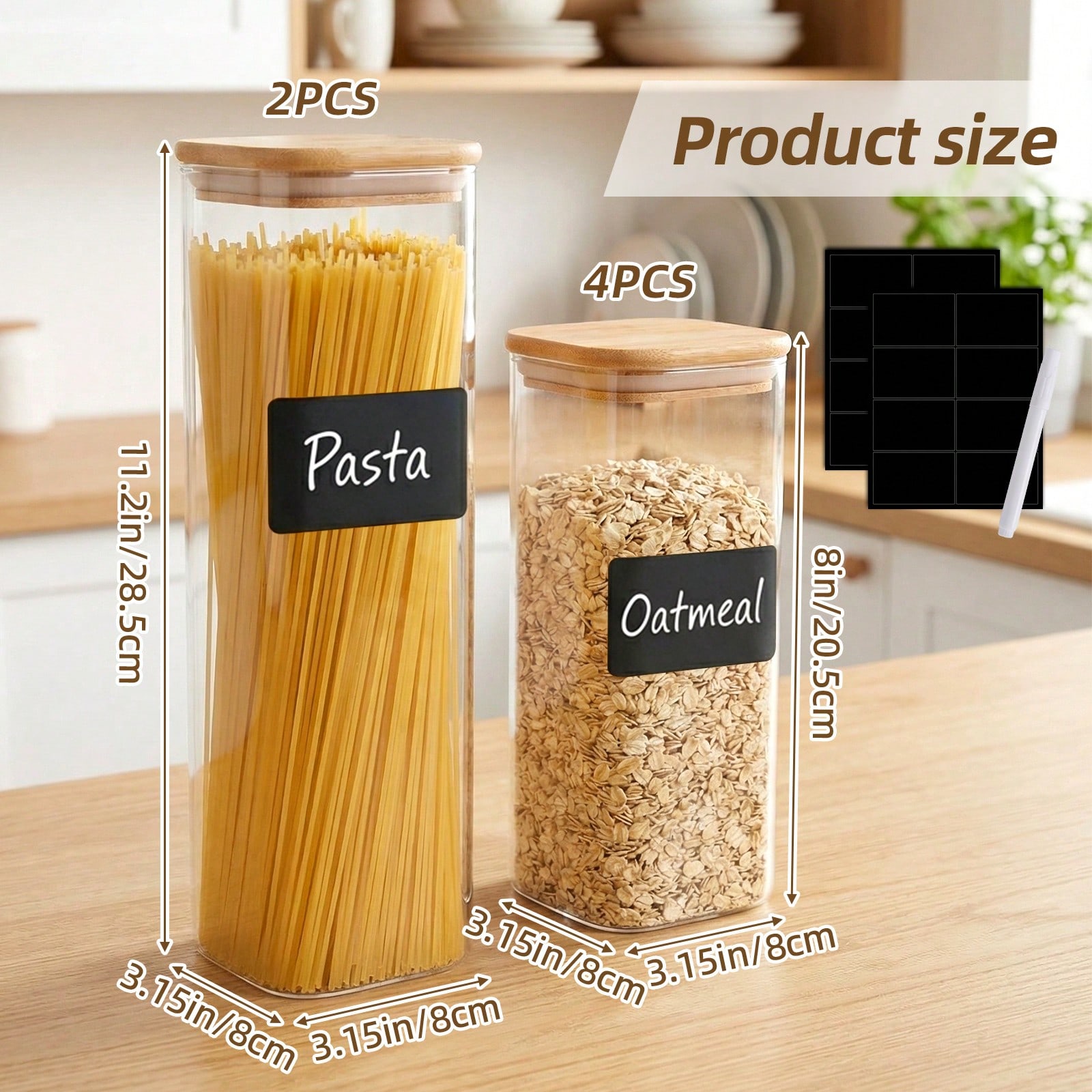 6/12 adet cam gıda saklama kab - Food Storage Canister incelemesi ve fiyatı