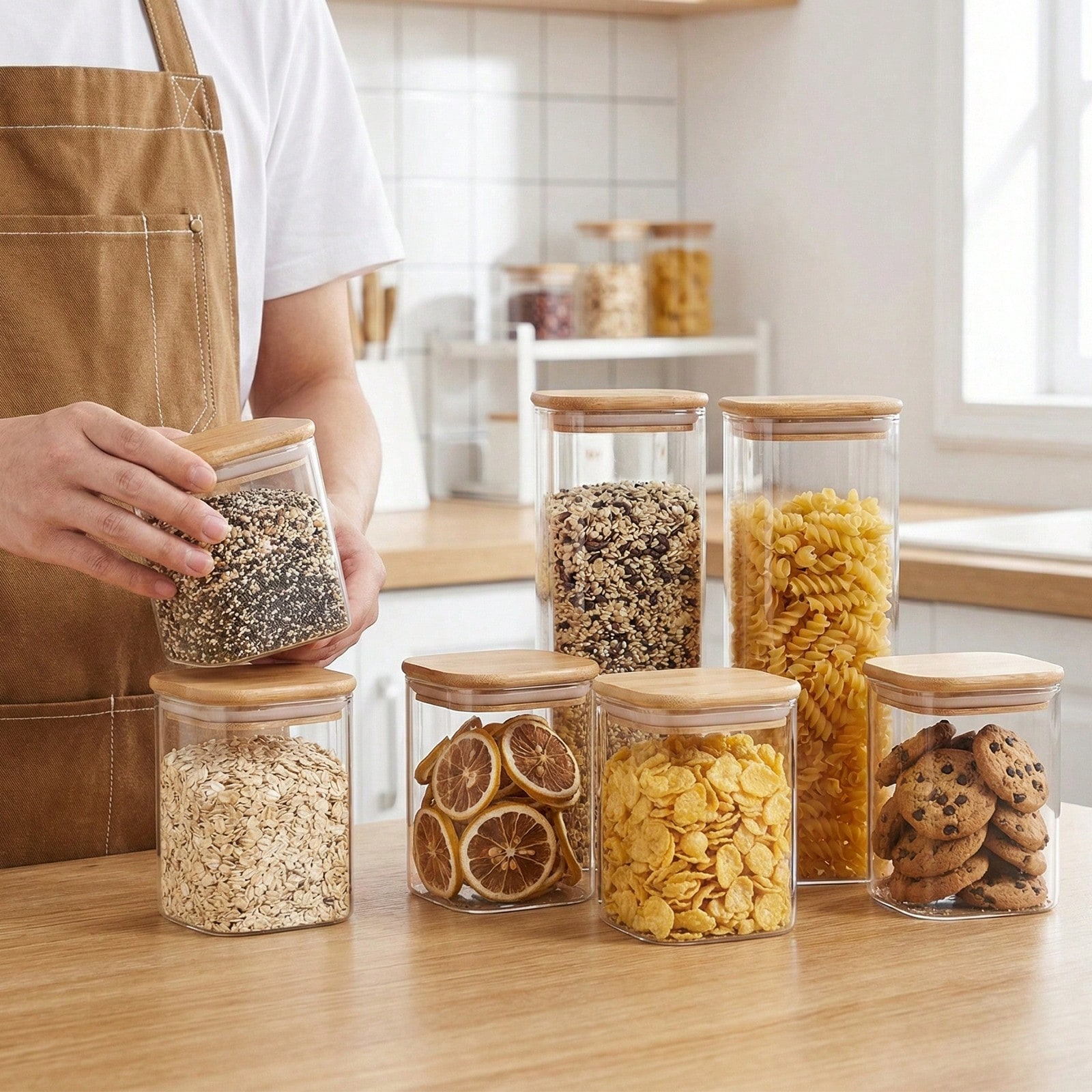 6/12 adet cam gıda saklama kab - Food Storage Canister incelemesi ve fiyatı