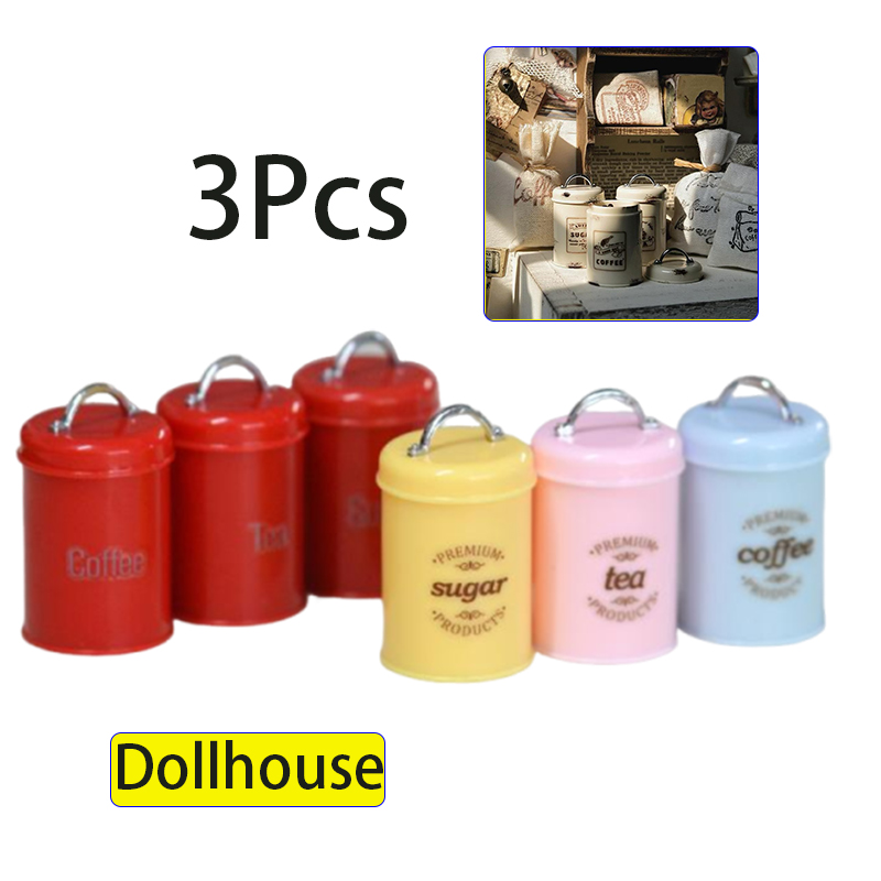 3 adet minyatür Dollhouse Mini - Food Storage Usa incelemesi ve fiyatı