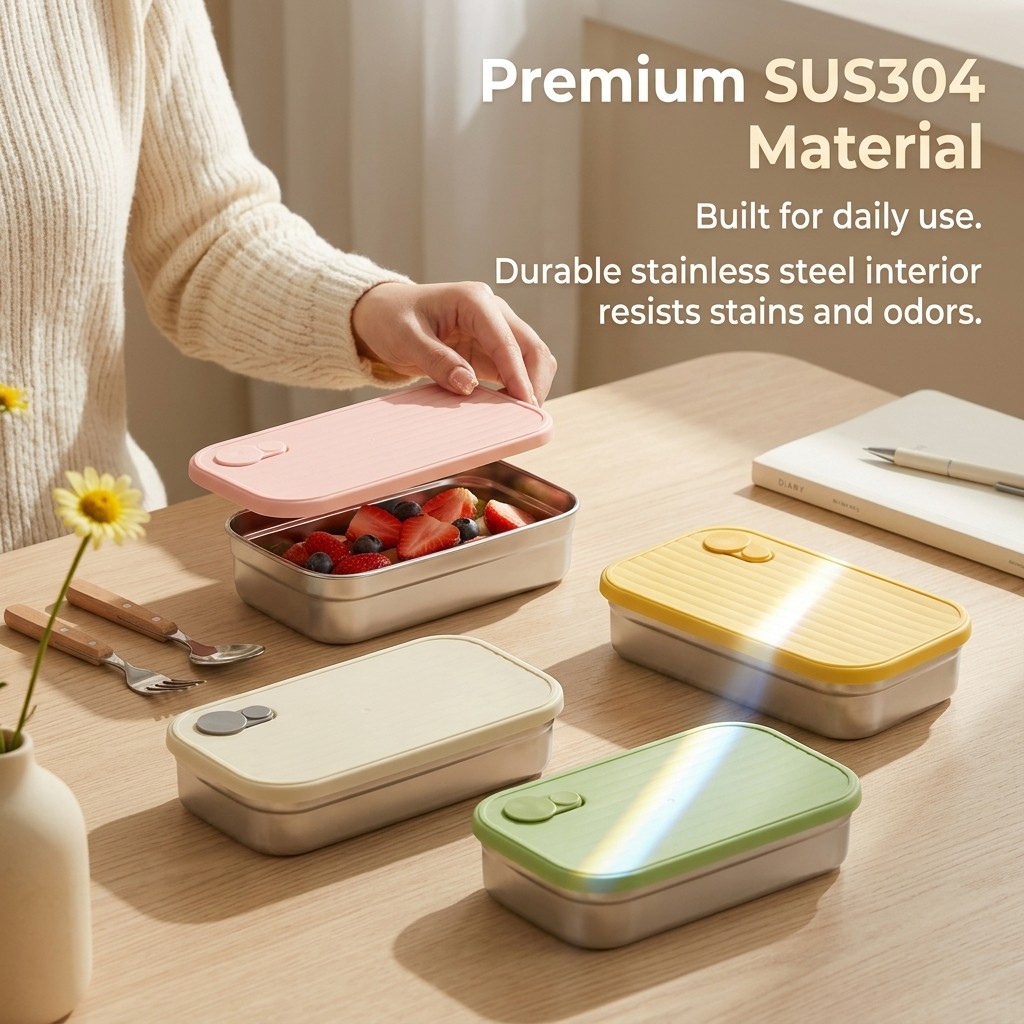 Paslanmaz Çelik Bento Kutusu M - Food Storage Containers B&M incelemesi ve fiyatı