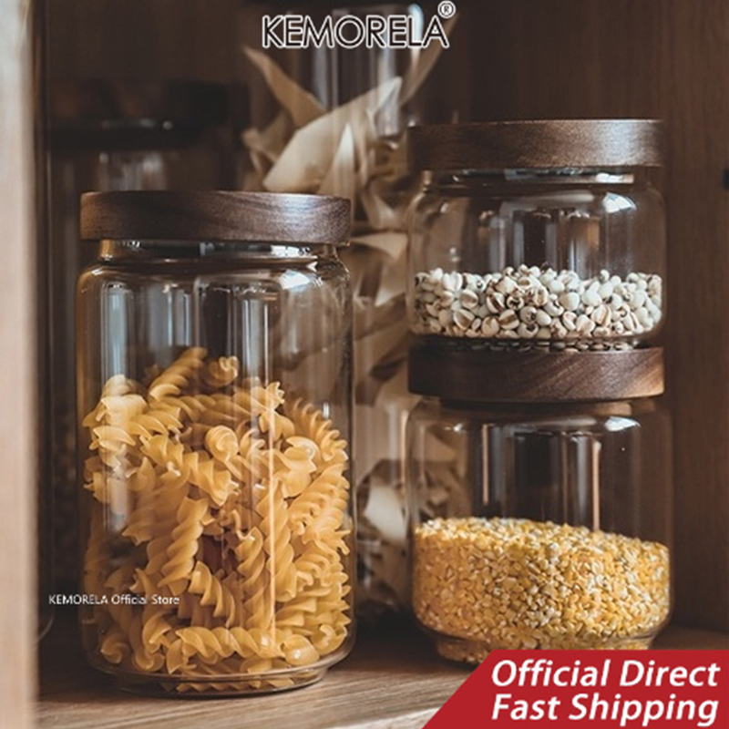 Ahşap Kapaklı Cam Hava Geçirme - Food Storage Glass Jar incelemesi ve fiyatı
