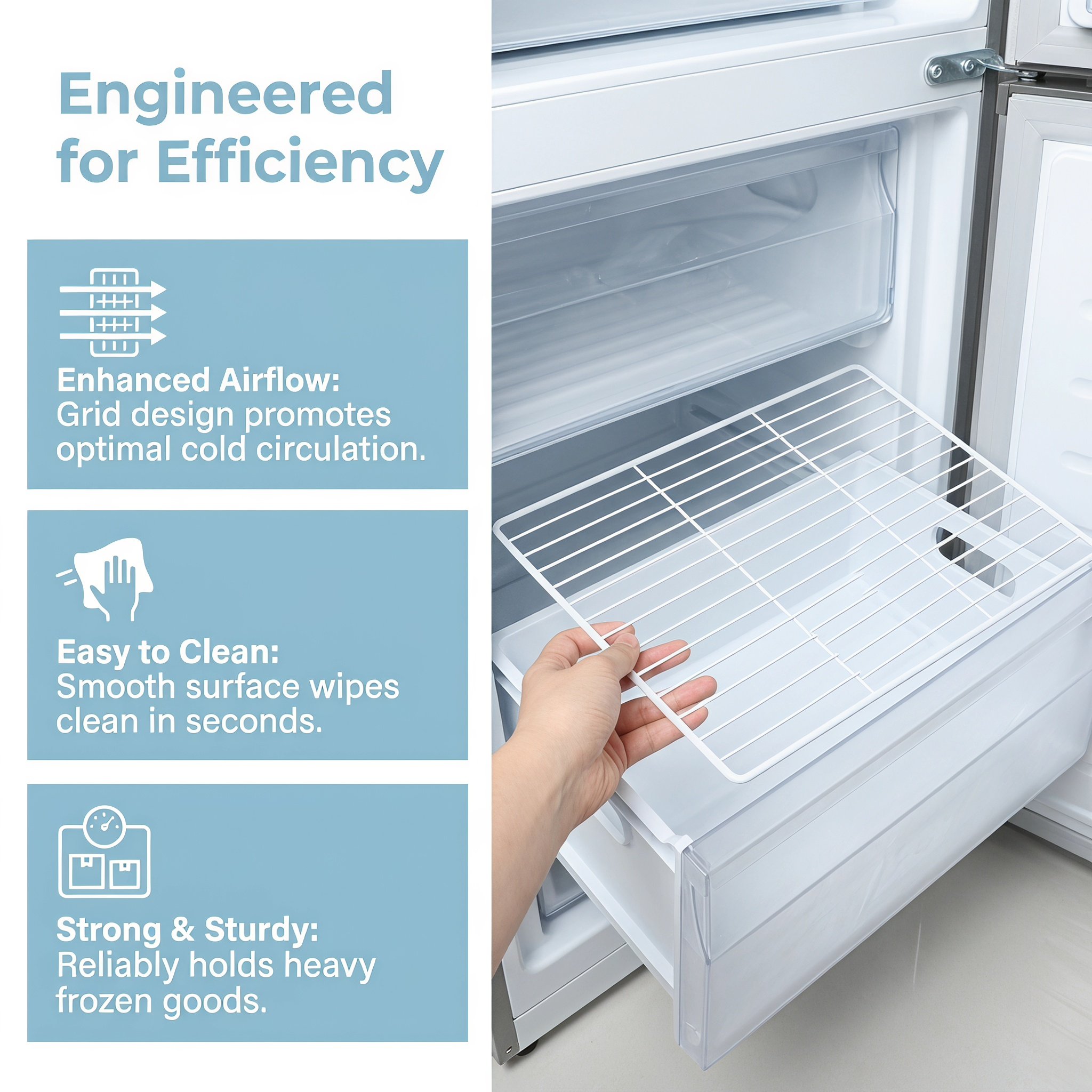 Tel Metal Buzdolabı Bölücü Raf - Food Storage Freezer incelemesi ve fiyatı
