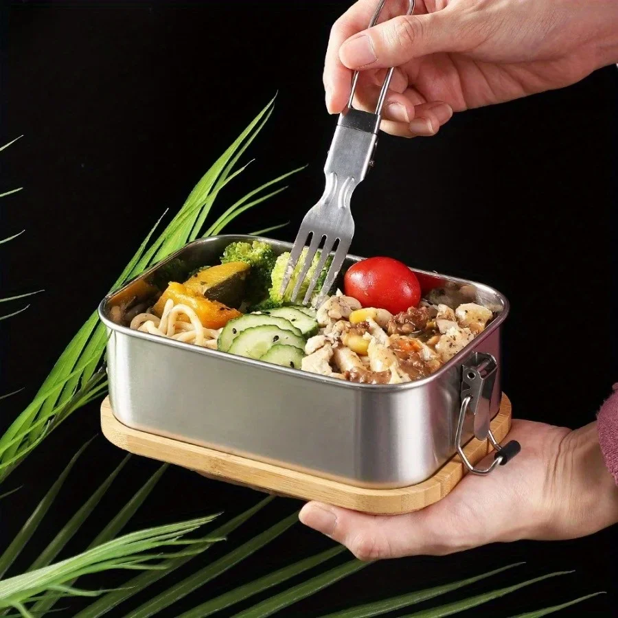 Yeni 304 Paslanmaz Çelik Bambu - Food Storage Square Containers incelemesi ve fiyatı
