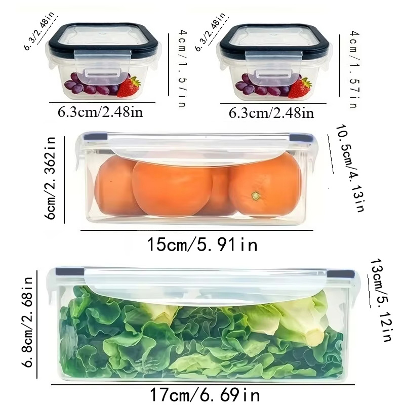 8 Parça Set, 4 Kap ve 4 Kapak  - Food Storage Square Containers incelemesi ve fiyatı