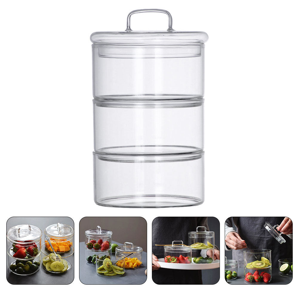 1 takım şeffaf cam saklama kab - Food Storage Glass Jar incelemesi ve fiyatı
