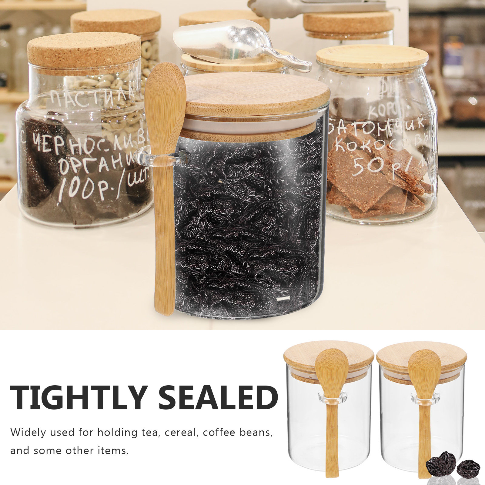 2 Adet Un Şeker Saklama Kaplar - Food Storage Glass Jar incelemesi ve fiyatı