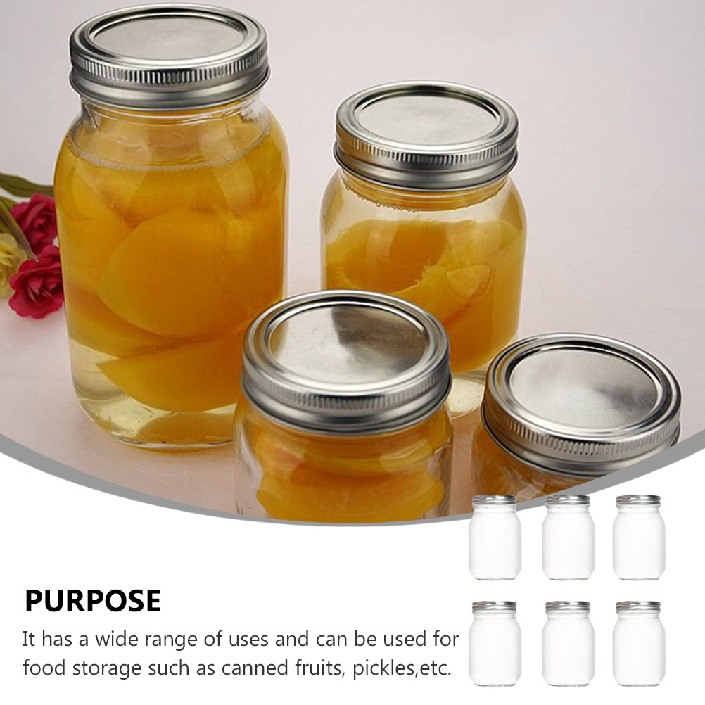 6 adet şeffaf yuvarlak cam kav - Food Storage Glass Jar incelemesi ve fiyatı