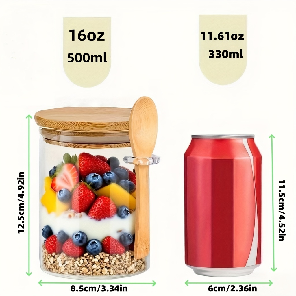 1/2/4/8 Parça Yulaf Ezmesi Cam - Food Storage Glass Jar incelemesi ve fiyatı