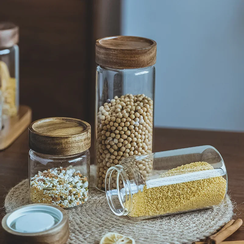 Ahşap kapak Orgnizer cam hava  - Food Storage Glass Jar incelemesi ve fiyatı