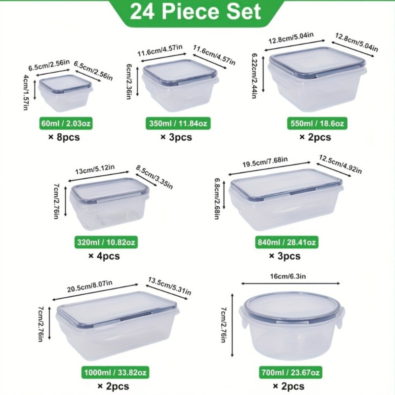 48 Parça BPA İçermeyen Gıda Sa - Food Storage Canister incelemesi ve fiyatı