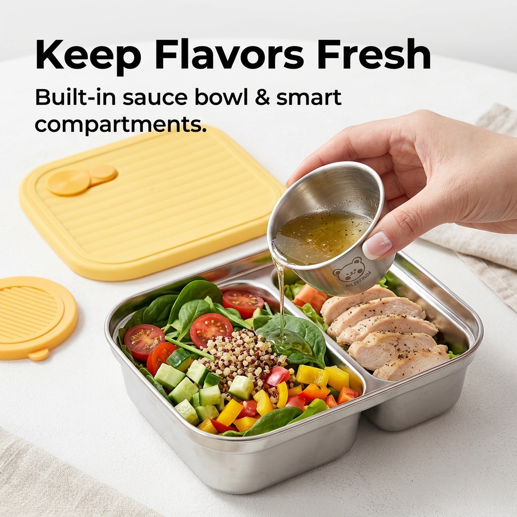 304 Paslanmaz Çelik Öğle Yemeğ - Food Storage Containers B&M incelemesi ve fiyatı