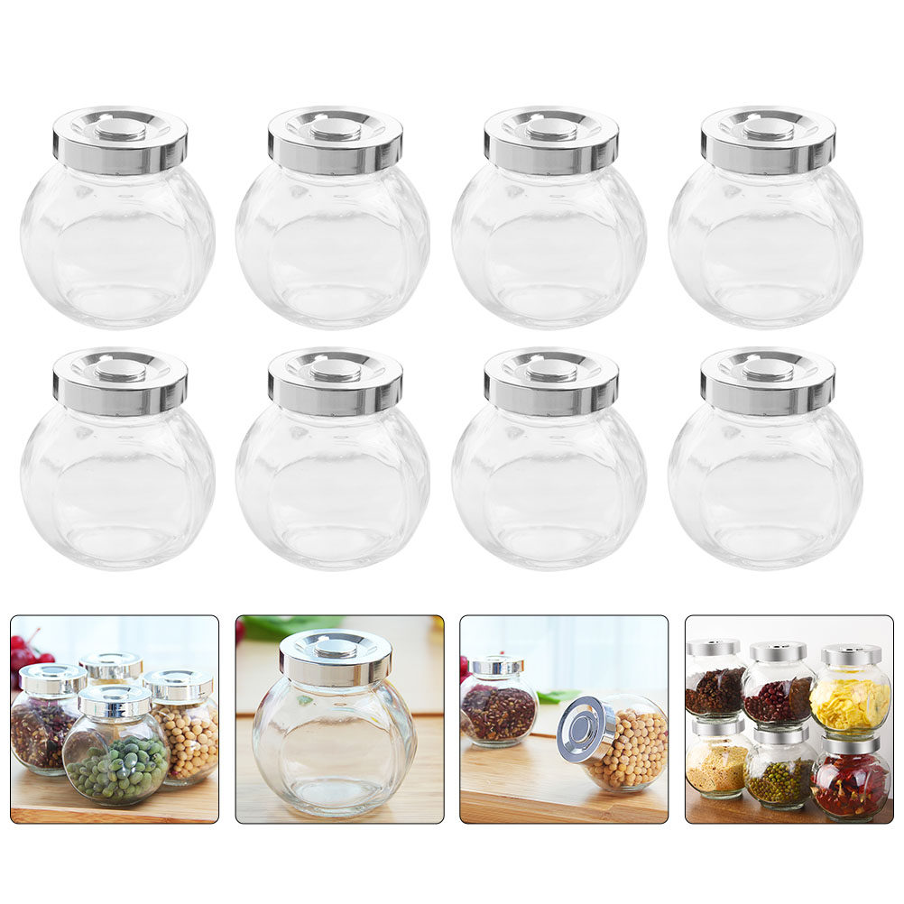 8 Adet Hafif Taşınabilir Cam S - Food Storage Canister incelemesi ve fiyatı